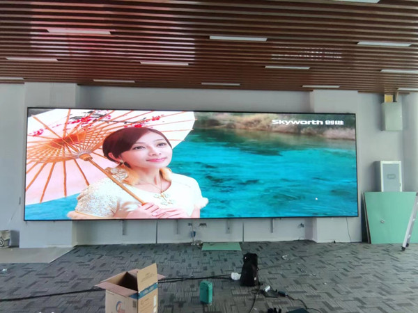 卫辉P1.53led小间距屏安装案例